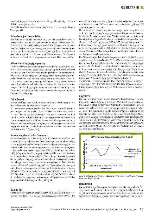Vorschauseite 4: Rollatorschulung in der Geriatrie