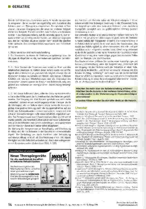 Vorschauseite 5: Rollatorschulung in der Geriatrie