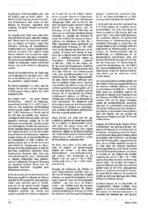 Vorschauseite 3: Zur Gewerbeanmeldung des Berufsbetreuers § 14 GewO