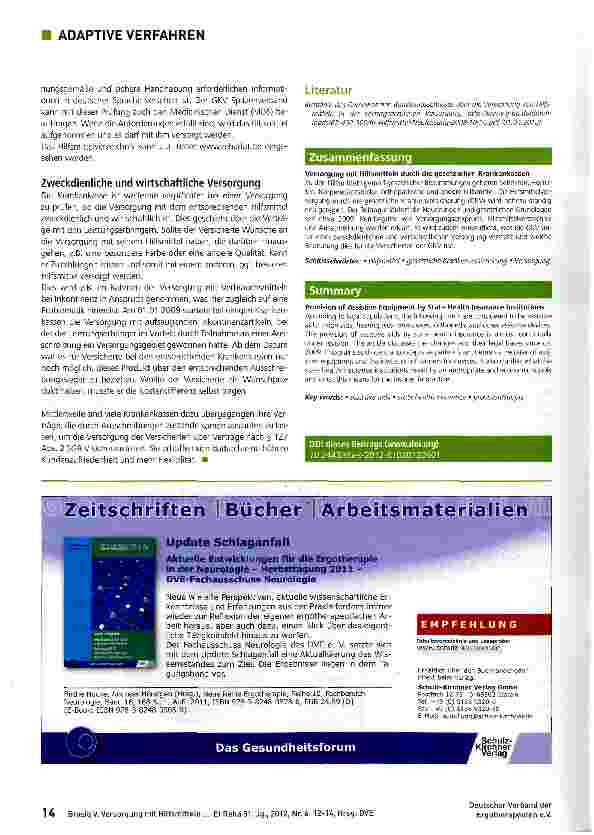 Vorschauseite 3: Versorgung mit Hilfsmitteln durch die gesetzlichen Krankenkassen