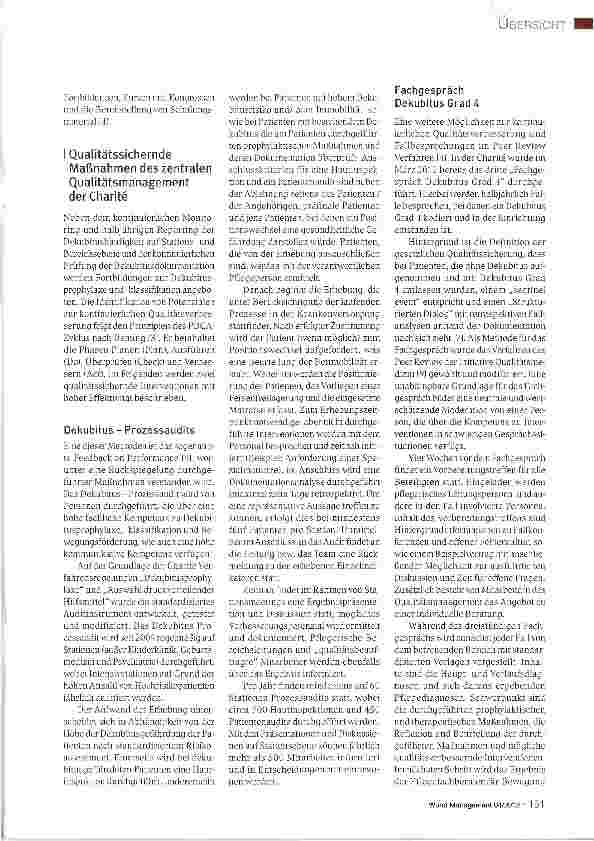 Vorschauseite 2: Qualitätsmanagement in der Praxis am Beispiel Dekubitus