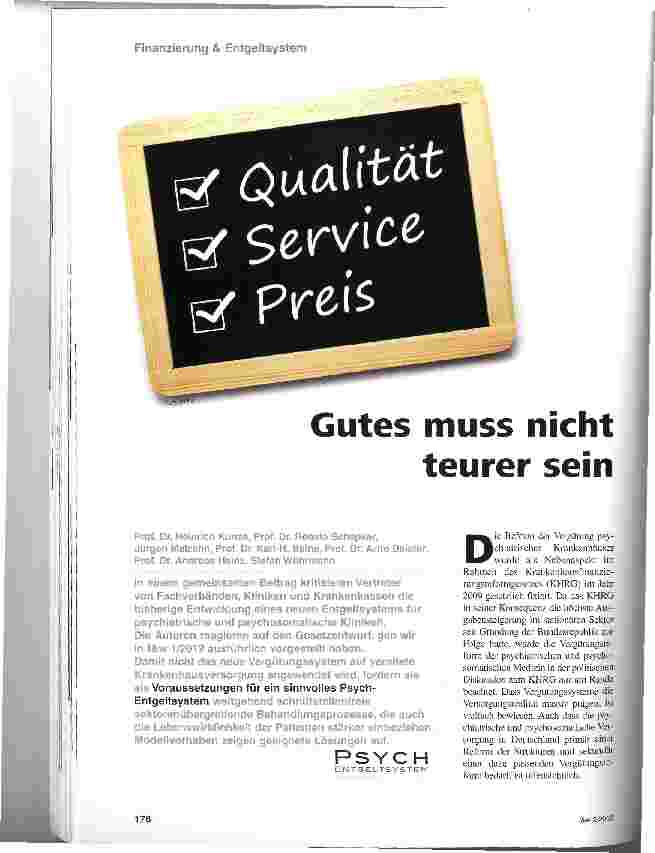 Vorschauseite 1: Gutes muss nicht teurer sein