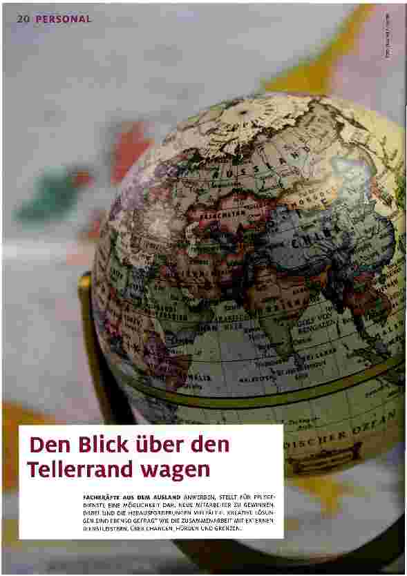 Vorschauseite 1: Den Blick über den Tellerrand wagen