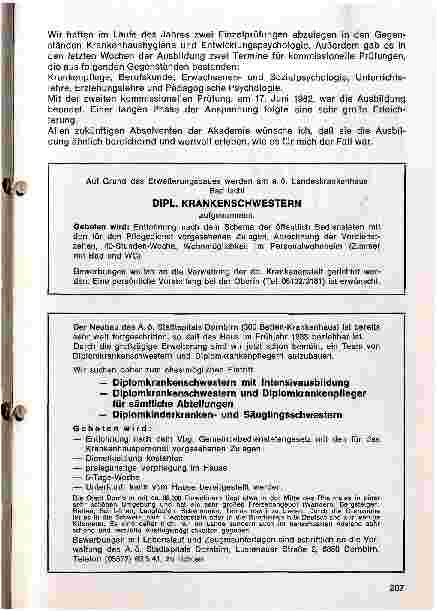 Vorschauseite 3: Bericht über den Universitätslehrgang für lehrendes Krankenpflegepersonal 1981/82