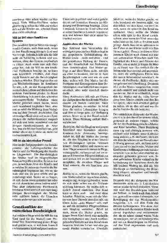 Vorschauseite 2: Mütterliche Berufstätigkeit und kindliches Wohlbefinden