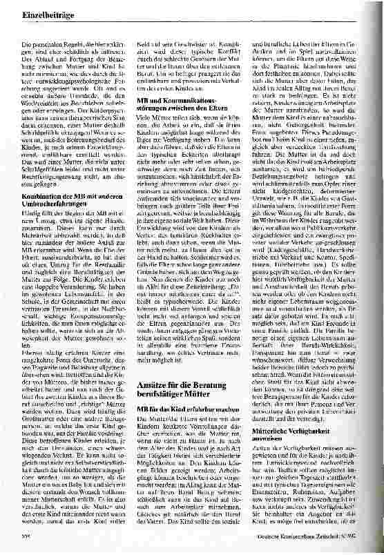 Vorschauseite 3: Mütterliche Berufstätigkeit und kindliches Wohlbefinden