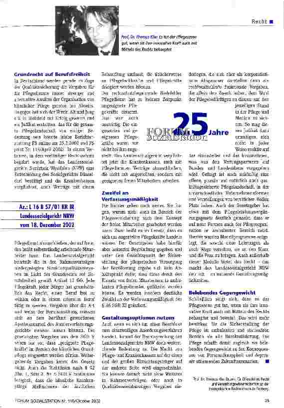 Vorschauseite 2: Pflegekräfte müssen sein: Geeignet ja - angestellt nein