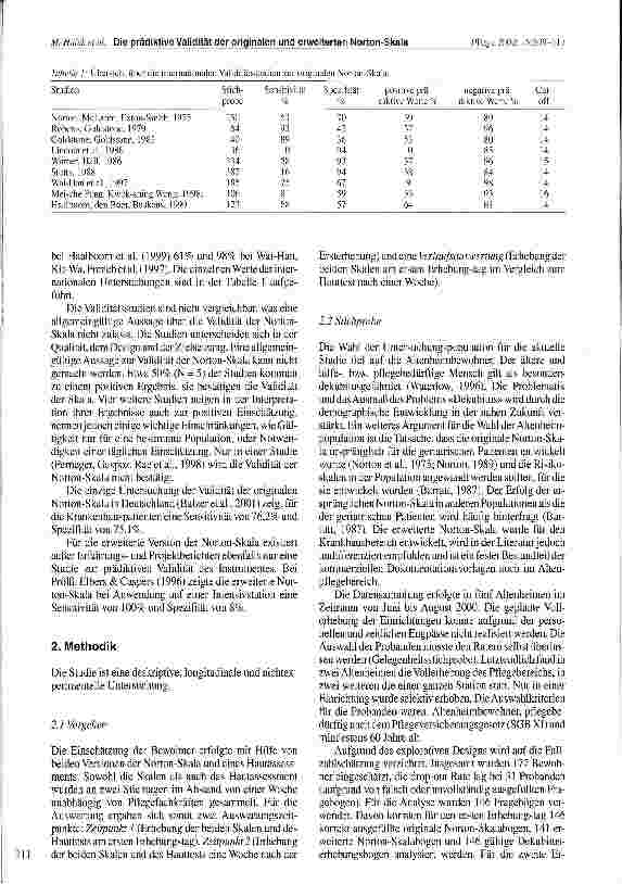 Vorschauseite 3: Die prädiktive Validität der originalen und erweiterten Norton-Skala in der Altenpflege