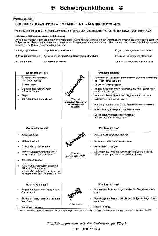 Vorschauseite 4: Möglichkeiten und Probleme in der Arbeit mit Angehörigen