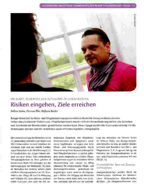 Vorschauseite 1: Risiken eingehen, Ziele erreichen