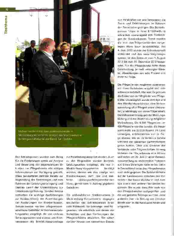 Vorschauseite 3: Pflegedienste in Mecklenburg-Vorpommern erkämpfen Kompromiss