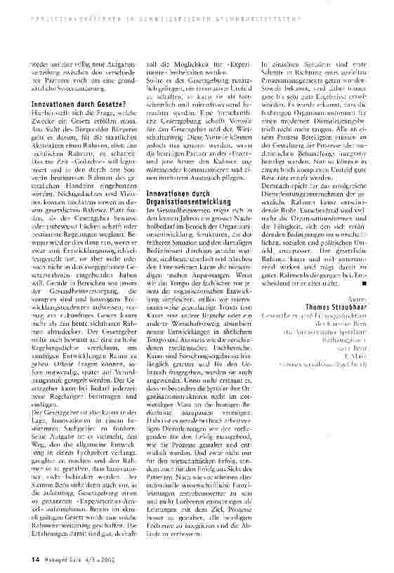 Vorschauseite 2: Gesetze als Wegbereiter für Prozessinnovationen?