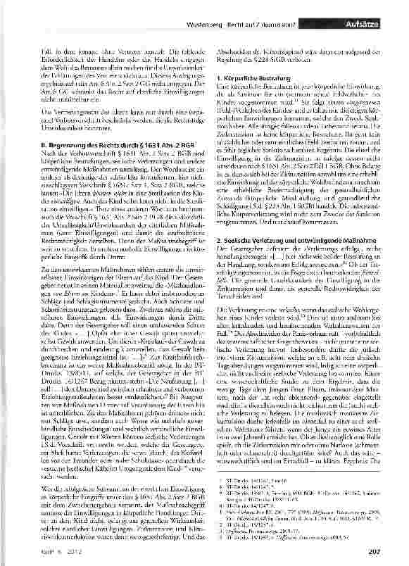 Vorschauseite 3: Die elterliche Einwilligung in die religiös motivierte Zirkumzision - gegenwärtige und künftige Rechtslage