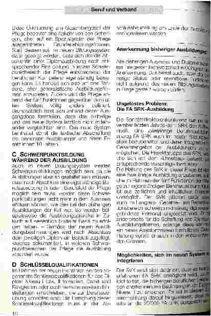 Vorschauseite 2: Revidierte Ausbildungsrichtlinien für Pflegeberufe - Berufsbilder im Wandel