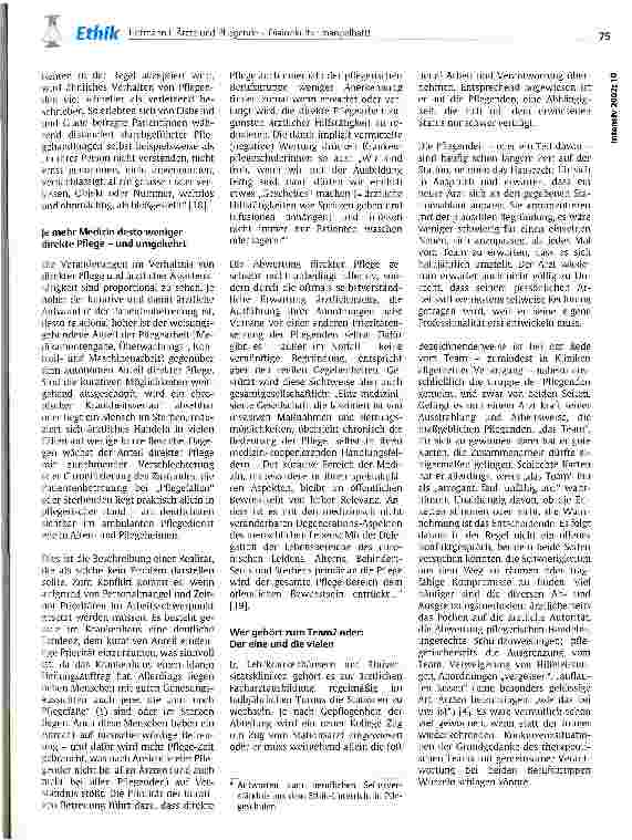 Vorschauseite 4: Ärzte und Pflegede - Dialogkultur mangelhaft!