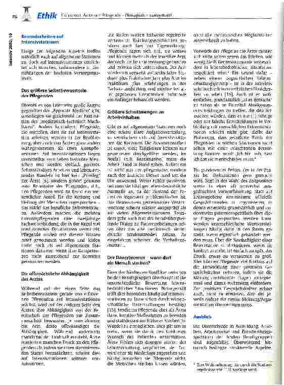 Vorschauseite 5: Ärzte und Pflegede - Dialogkultur mangelhaft!
