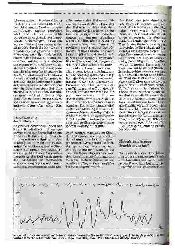 Vorschauseite 4: Der pulmonaliskatheter nach Swan-Ganz Einlegen - Pflege - Fehlerquellen