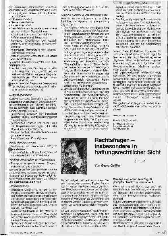 Vorschauseite 1: Rechtsfragen insbesondere in haftungsrechtlicher Sicht