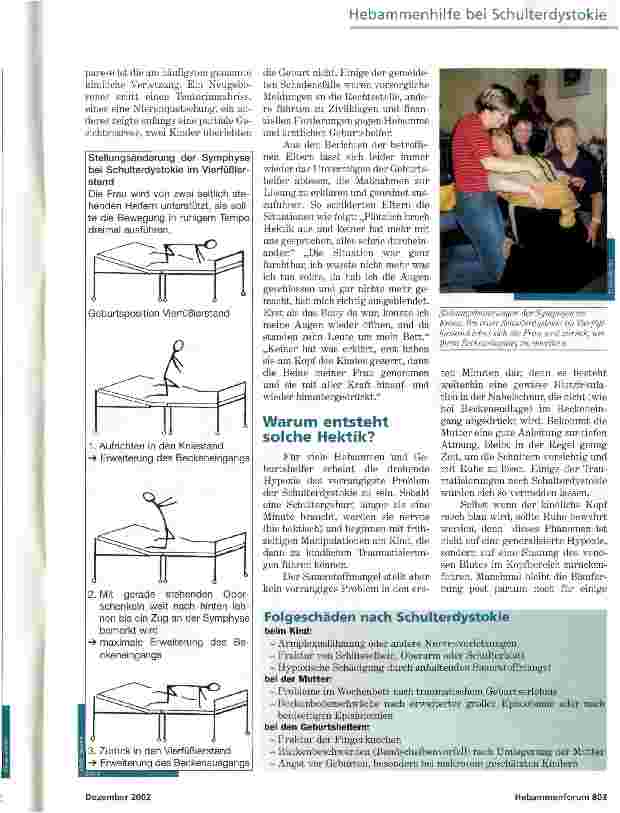 Vorschauseite 5: HAVARIE-ÜBUNGENHEBAMMENHILFE BEI SCHULTERDYSTOKIE