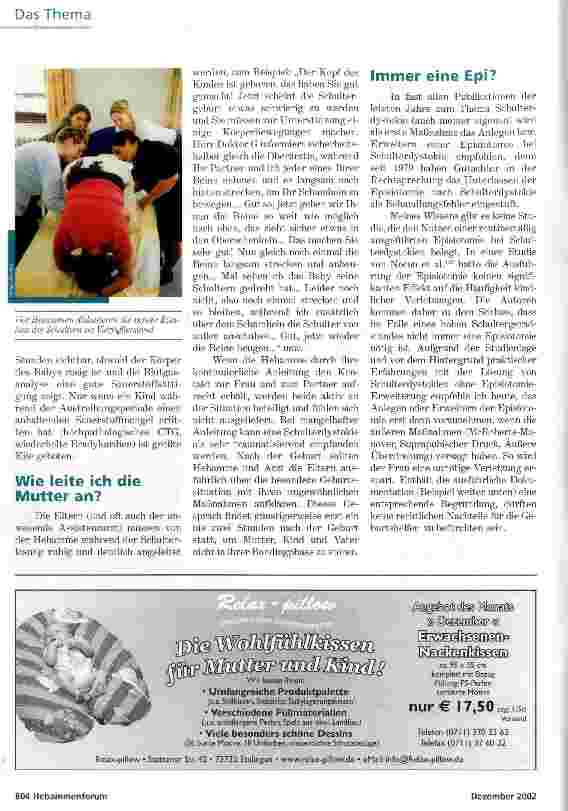 Vorschauseite 6: HAVARIE-ÜBUNGENHEBAMMENHILFE BEI SCHULTERDYSTOKIE