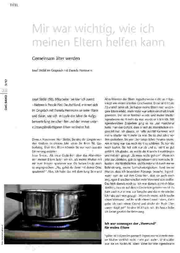 Vorschauseite 1: Gemeinsam älter werden