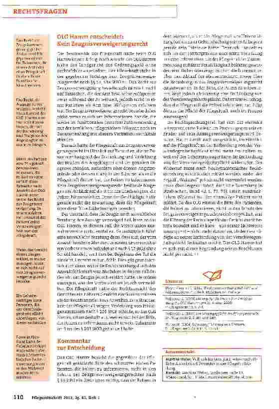 Vorschauseite 3: Das Aussageverweigerungsrecht und seine Grenzen