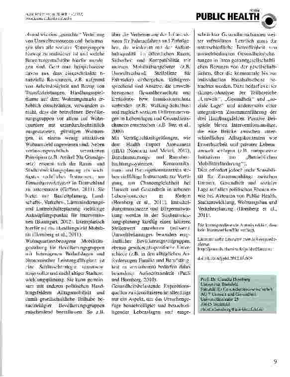 Vorschauseite 2: Urbane Umweltgerechtigkeit