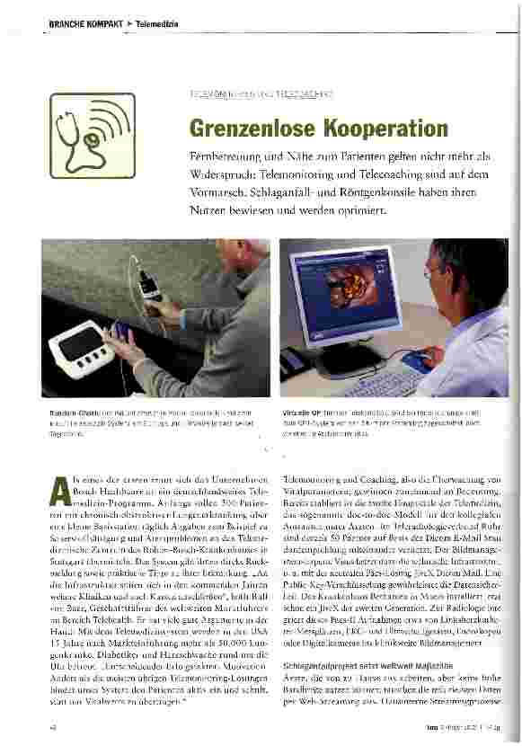 Vorschauseite 1: Grenzenlose Kooperation
