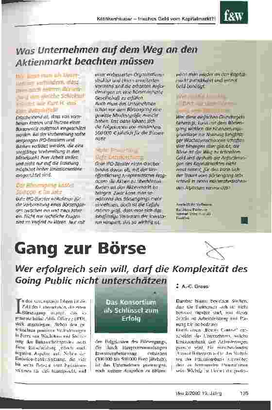 Vorschauseite 2: Wenn der Börsentraum zum Alptraum wird