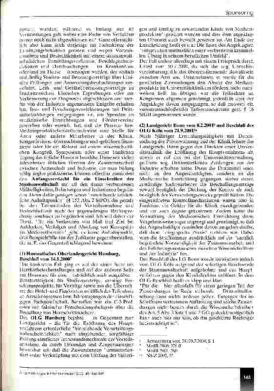 Vorschauseite 2: Drittmittelfinanzierung Gesponsert oder kriminell?