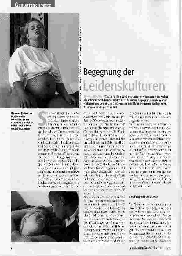 Vorschauseite 1: Begegnung der Leidenskulturen