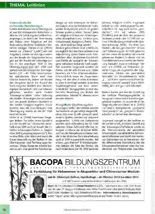 Vorschauseite 2: Vorgehen bei Terminüberschreitung und Übertragung