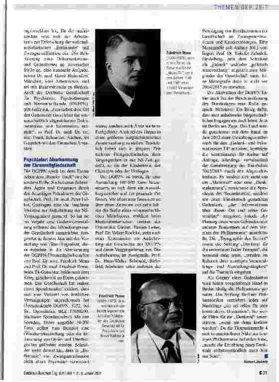 Vorschauseite 2: Gedenken, forschen, dokumentierenaber wo?
