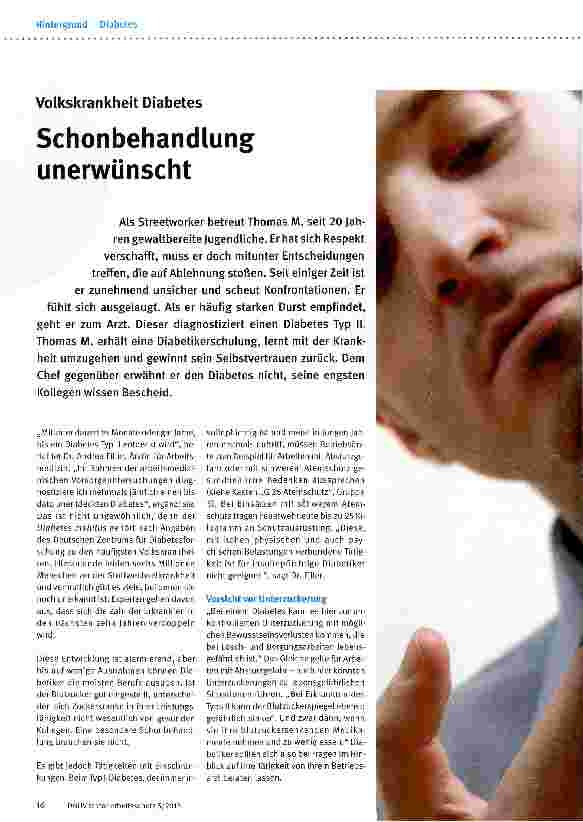 Vorschauseite 1: Schonbehandlung unerwünscht