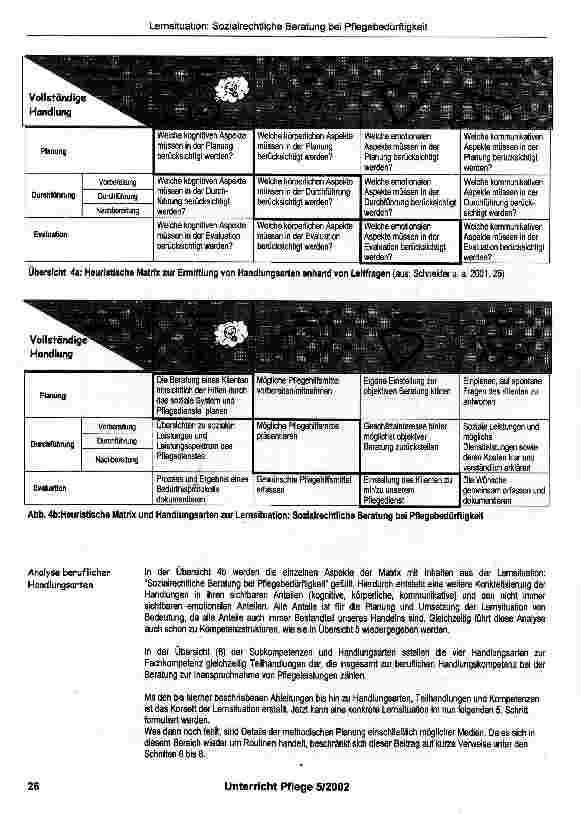 Vorschauseite 5: Lernsituation: Sozialrechtliche Beratung bei Pflegebedürftigkeit