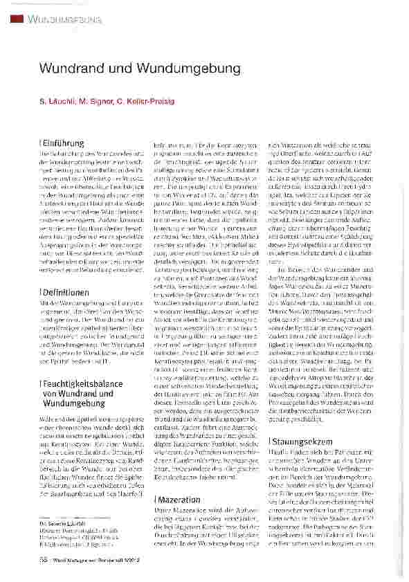 Vorschauseite 1: Wundrand und Wundumgebung