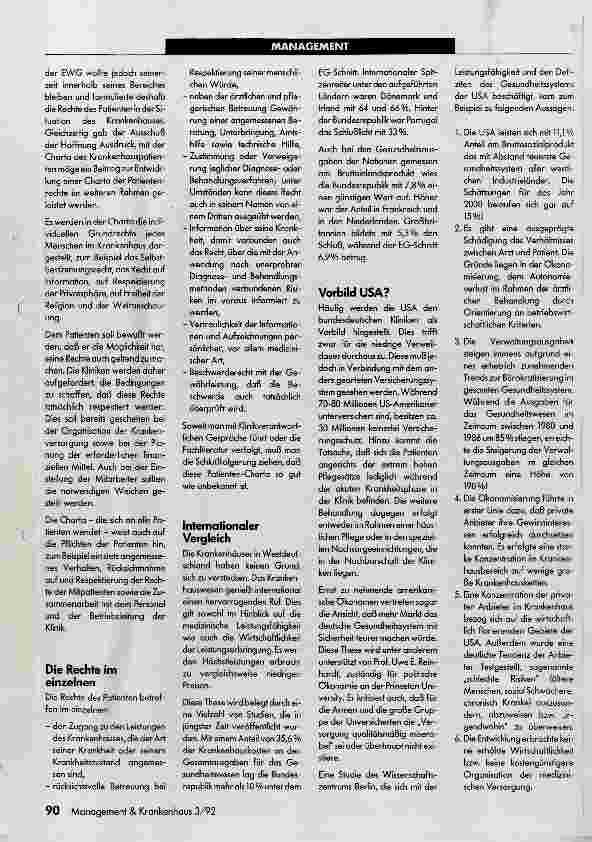 Vorschauseite 2: EG 92 - Auswirkungen auf die Krankenhäuser Teil 1