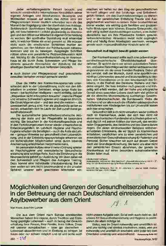 Vorschauseite 2: Psychohygiene und Gesundheitserziehung im Krankenhaus
