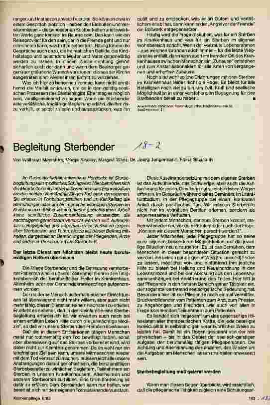 Vorschauseite 2: Sterben - Angst vor der Fremde