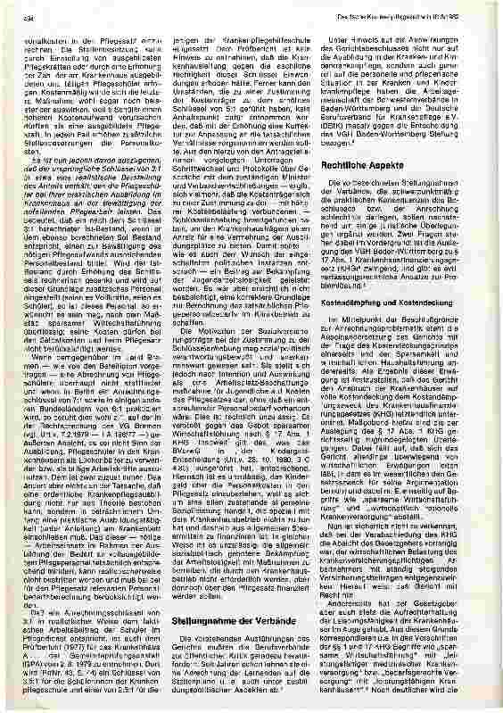 Vorschauseite 2: Ist der Krankenpflegeschüler-Anrechnungsschlüssel von 5:1 rechtswidrig?