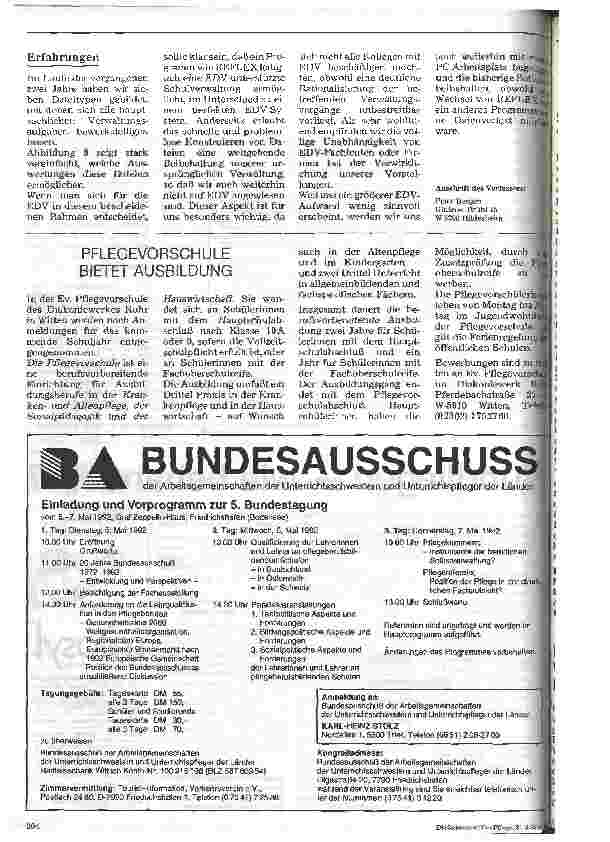Vorschauseite 4: Einfache EDV an einer Krankenpflegeschule
