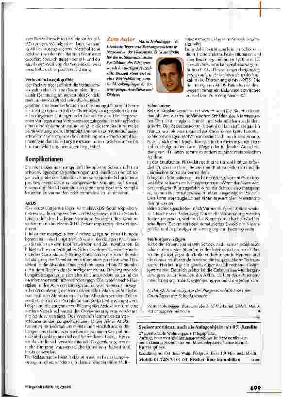 Vorschauseite 3: Schnelles Eingreifen ist lebensnotwendig Schock - Teil 1