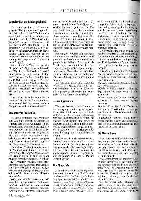 Vorschauseite 3: Das Kerngeschäft der Pflege