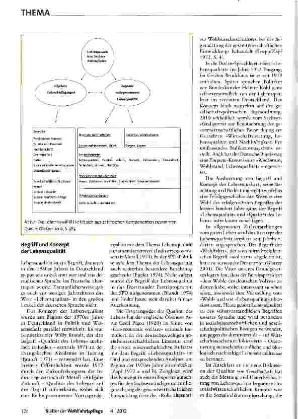 Vorschauseite 2: Lebensqualität Eine über Wachstum und Wohlstand hinausgehende gesellschaftliche Leitidee