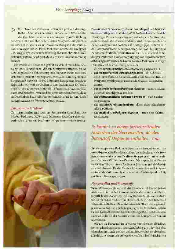 Vorschauseite 2: Pflege bei Parkinson > Teil I