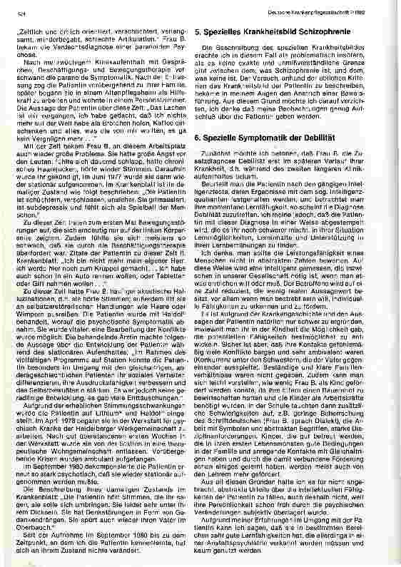 Vorschauseite 3: Die Betreuung einer Patientin mit Schizophrenie bei Debilität