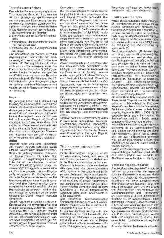 Vorschauseite 4: Die medikamentöse Therapie von Gerinnungsstörungen