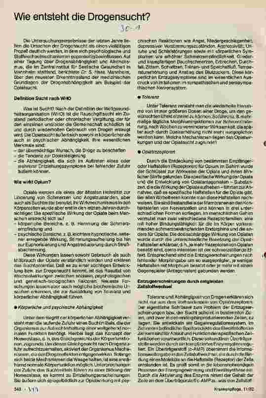 Vorschauseite 1: Wie entsteht die Drogensucht