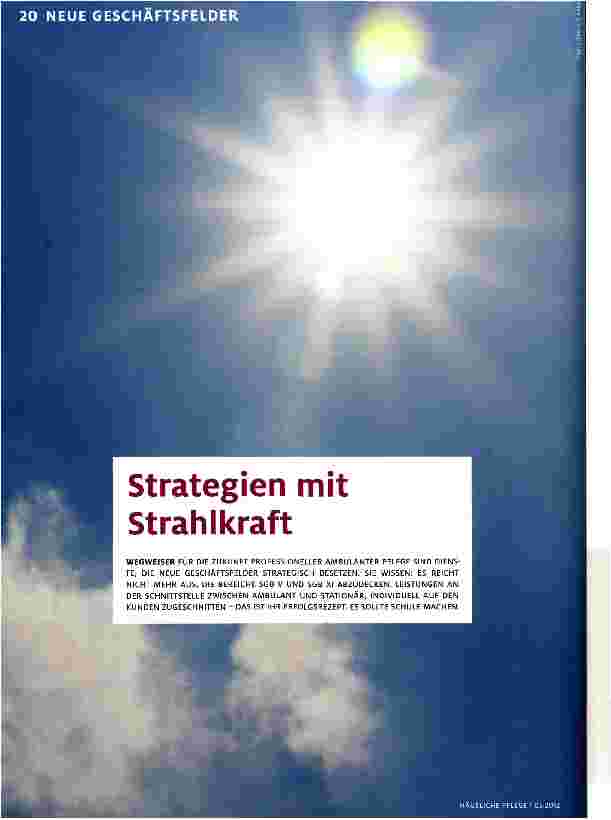 Vorschauseite 1: Strategien mit Strahlkraft