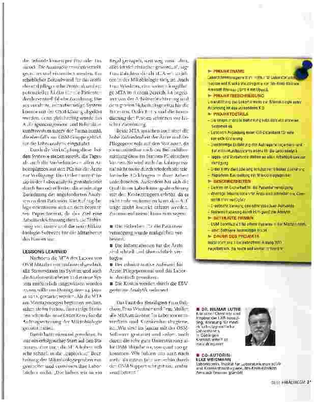 Vorschauseite 2: LABORDATEN BESSER MANAGEN